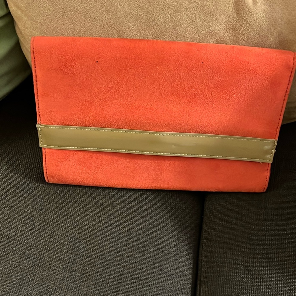 H&M Clutch Orange/Camel
